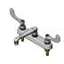 Thumbnail image #1 for T&S Brass 8-Inch Center Deck Mount Workboard Faucet with 6-Inch Cast Swivel Spout and Wrist Handles