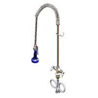 T&S Brass EasyInstall Single-Hole Deck-Mount Pre-Rinse Unit with 44-Inch Hose and 0.65 GPM Spray Valve