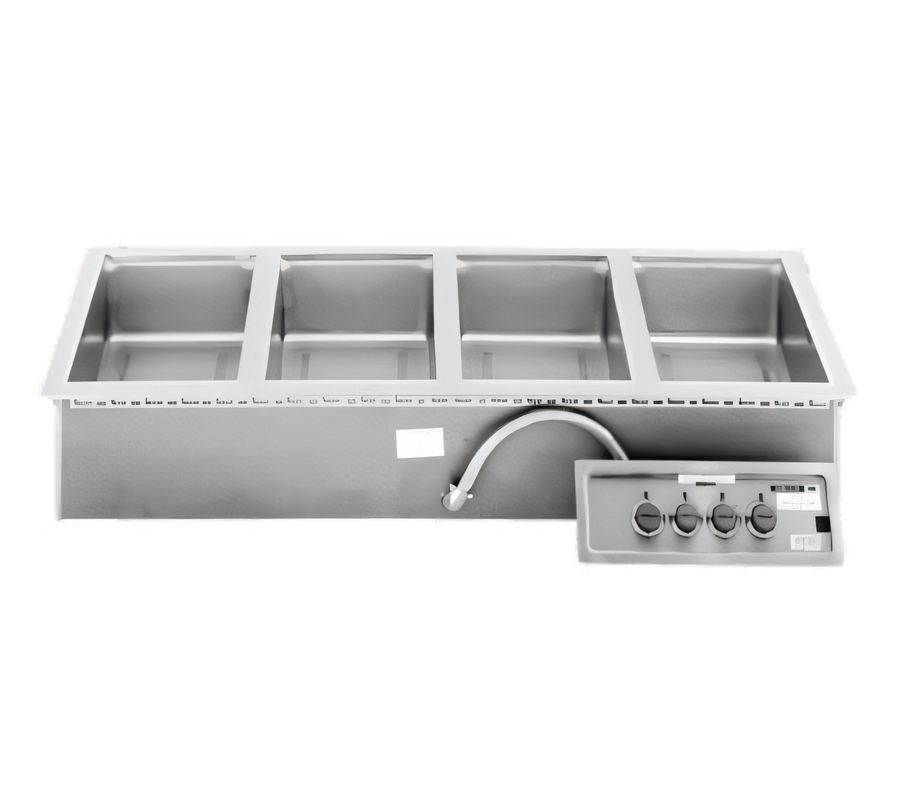 Product image #1 for Wells MOD-400TD Top-Mount Built-In Electric Hot Food Well, 4 Full-Size Pans, Wet/Dry