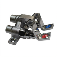 Dual Pedal Metering Foot Valve with Cast Body and Chrome Plated Pedals