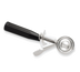 Thumbnail image #1 for Size 30 Stainless Steel Thumb Press Disher with Black Handle