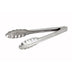 Thumbnail image #1 for Winco 9-Inch Extra-Heavyweight Stainless Steel Utility Tongs with Scalloped Edge