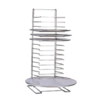 Thumbnail image #1 for Admiral Craft Equipment Corp. PZ-19029 Countertop Pizza Pan Rack, 15-Slot, Chrome-Plated Steel, 27" High Case of 2