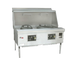 Thumbnail image #1 for EcoDeck E-4-SS 4-Chamber Waterless Gas Wok Range with Sink, Work Shelf and Water Wash Bar
