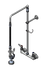 Thumbnail image #1 for T&S Brass EasyInstall 8-Inch Adjustable Wall-Mount Pre-Rinse Unit with 26-Inch Riser and 1.15 GPM Spray Valve