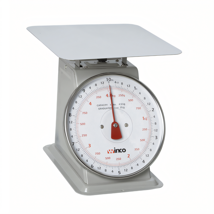Product image #1 for Winco SCAL-810 8-Inch Sloped Dial Mechanical Receiving/Portion Scale, 10 lb Capacity