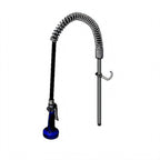 Thumbnail image #1 for T&S Brass B-0133-08C-LB Low-Flow Pre-Rinse Unit with 44-Inch Flex Hose, 18-Inch Riser, Spring Gooseneck, Less Base Faucet