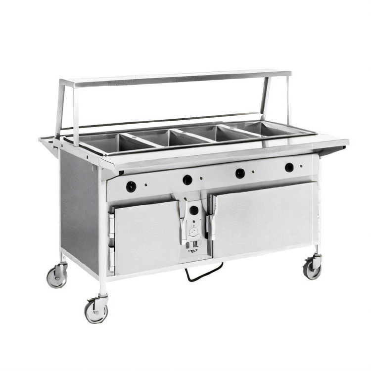 Product image #1 for Atlas Metal CAHB-5 5-Well Electric Hot Food Serving Counter with Heated Base