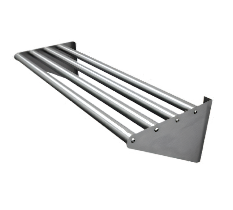 Product image #1 for Advance Tabco Wall-Mounted Stainless Steel Tubular Drainage Shelf, 48 x 15 x 8 Inches