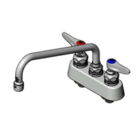 T&S Brass B-1102 Deck-Mount Workboard Faucet with 10-Inch Swivel Nozzle