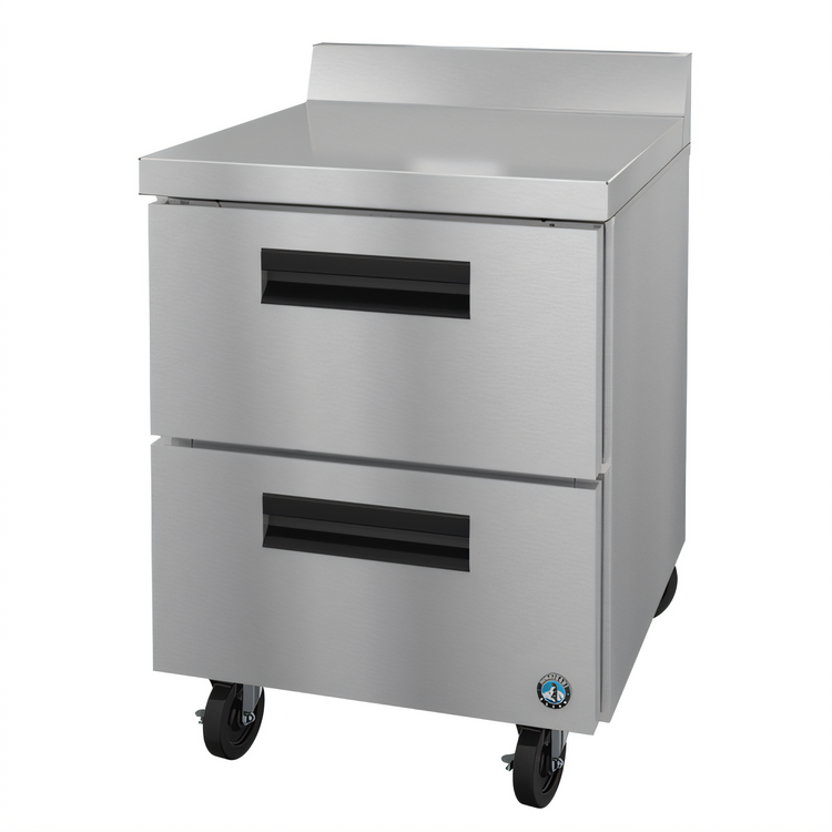 Product image #1 for Hoshizaki Steelheart WF27B-D2 27-Inch 1-Section Worktop Freezer with 2 Drawers