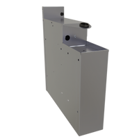 Glastender Extra Deep Stainless Steel Underbar Soda Gun Holder with Integral Drip Pan, 6W x 24D x 25H