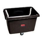 Thumbnail image #1 for Rubbermaid Commercial Products FG461100BLA Mobile Spring Platform Truck, 14 Cu. Ft., 500 Lb. Capacity, Black