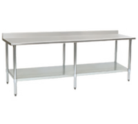 Eagle Budget Series 144-Inch x 30-Inch Work Table with 4-1/2-Inch Backsplash and Adjustable Undershelf