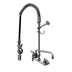 Thumbnail image #1 for Wall-Mount Pre-Rinse Unit with Add-On Faucet, 8-Inch Centers, 12-Inch Swing Spout, 44-Inch Hose