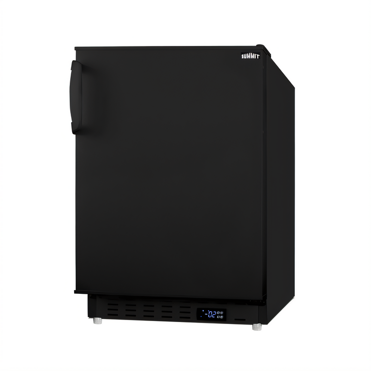 Product image #1 for Summit Commercial 2.68 Cu. Ft. Reach-In Undercounter All-Freezer with Reversible Solid Door, Black Exterior
