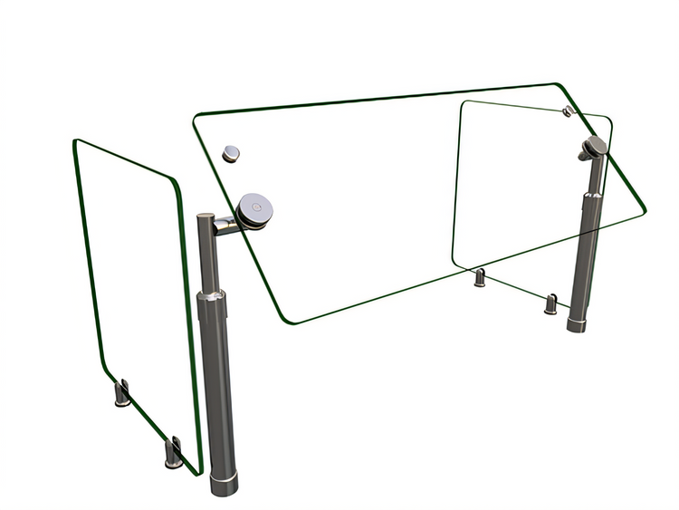 Product image #1 for Hatco Flav-R-Shield Single-Sided Adjustable Self-Service Sneeze Guard, 1-Bay, 36-Inch Wide