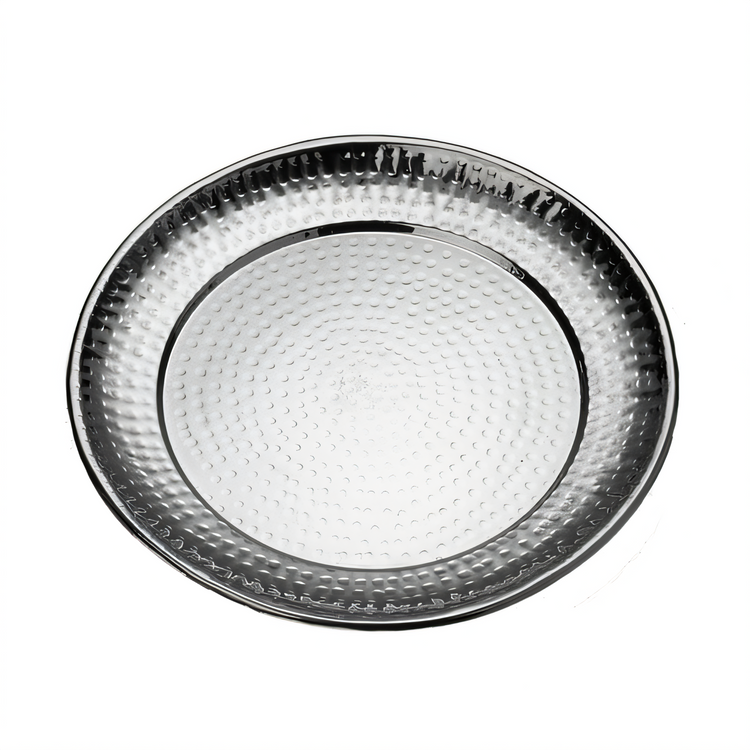 Product image #1 for American Metalcraft 14-Inch Round Hammered Stainless Steel Serving Tray