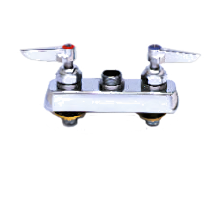 Product image #1 for T&S Brass B-1110-LNM 4-Inch Center Deck-Mount Workboard Manual Faucet, Less Nozzle