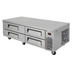 Thumbnail image #1 for Turbo Air Super Deluxe 72-Inch 4-Drawer Chef Base Refrigerator, Side-Mounted Self-Contained, Stainless Steel, 115V