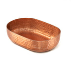 Thumbnail image #1 for American Metalcraft ABHC69 Hammered Copper-Finish Aluminum Oval Entrée Basket, 48 oz. Case of 24