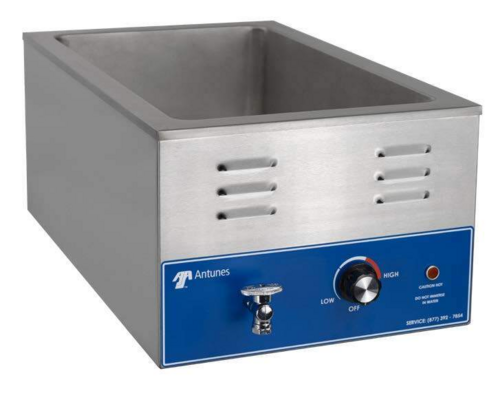 Product image #1 for Antunes CW-100 Countertop Wet Cooker/Warmer with Drain System, Full-Size Inset Pan