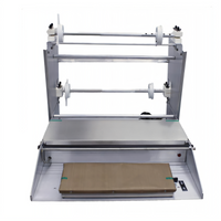 Omcan Countertop Food Tray Wrapping Machine with 6 x 15-Inch Non-Stick Hot Plate
