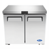 Thumbnail image #1 for Atosa Two-Section Undercounter Reach-In Freezer, 8.7 Cu. Ft., Solid Doors