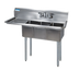 Thumbnail image #1 for BK Resources Three-Compartment Convenience Store Sink with Left 15-Inch Drainboard