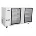 Thumbnail image #1 for Atosa 68-Inch Shallow Depth Two-Section Back Bar Cooler with Locking Glass Doors