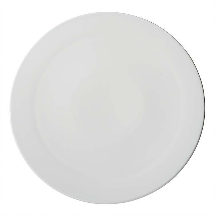 Product image #1 for Winco 14 Inch White Round Flat Porcelain Pizza Plate