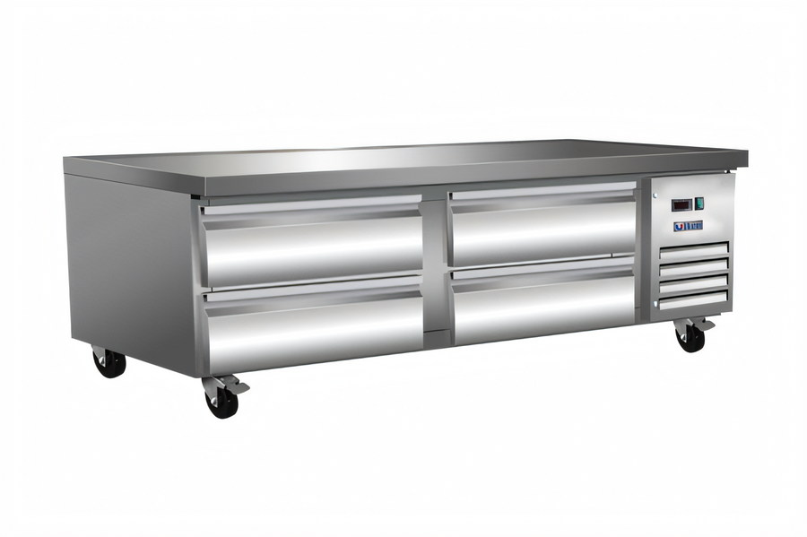 Product image #1 for IKON Refrigeration 74-Inch 4-Drawer Chef Base Refrigerator, 10.8 Cu. Ft.