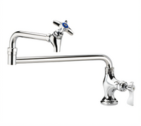 Krowne Royal Series Low Lead Deck Mount Pot Filler Faucet with 12-Inch Jointed Spout and Shut-Off Valve