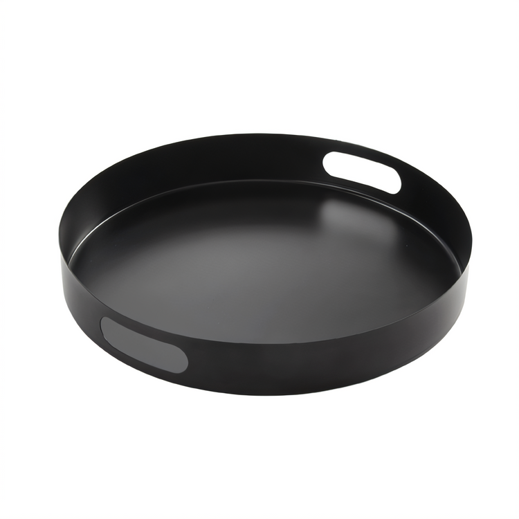 Product image #1 for American Metalcraft Black Round Serving Tray, 14-5/8-Inch Diameter