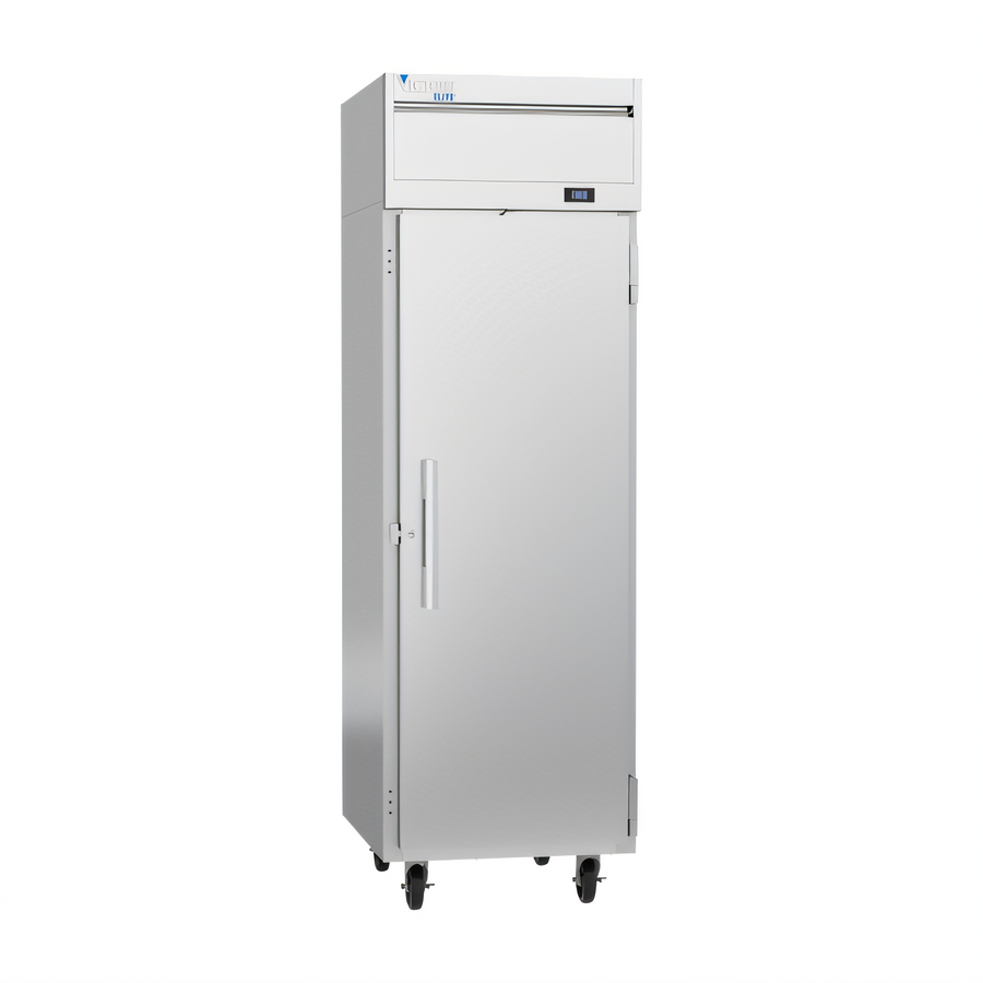 Product image #1 for Victory Elite V-Core 1-Section Top-Mount Reach-In Freezer, 26-Inch Wide, 21.66 Cu. Ft., Right-Hand Hinged Solid Door, Self-Contained