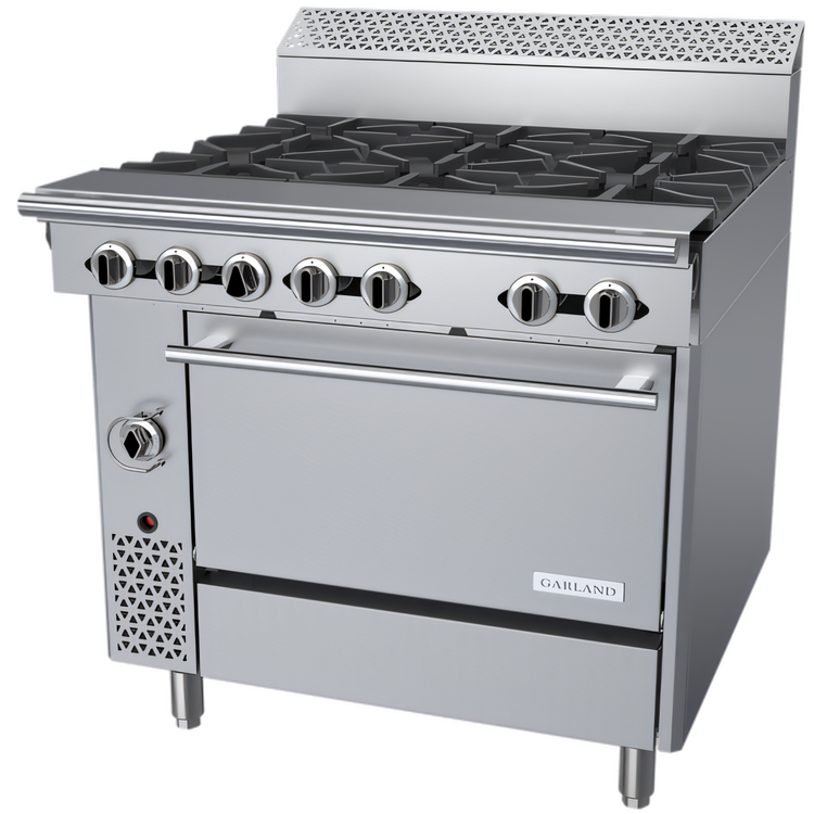 Product image #1 for Garland Cuisine 36-Inch Heavy Duty Natural Gas Range with 6 Open Burners and Standard Oven