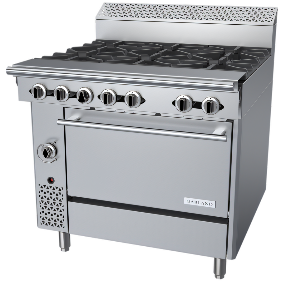 Product image #1 for Garland Cuisine 36-Inch Heavy Duty Natural Gas Range with 6 Open Burners and Standard Oven
