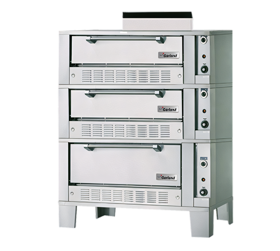 Product image #1 for Garland G2121-72 Triple Deck Gas Bake/Roast Oven with 2 Bake Ovens and 1 Roast Oven