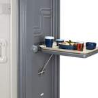 Thumbnail image #1 for Cambro MDCET191 Meal Delivery Cart End Table, Fits Either End, Granite Gray, Compatible with MDC1520T20