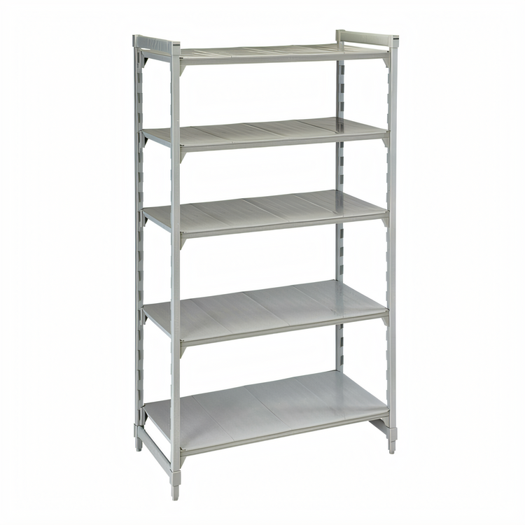 Product image #2 for Cambro Camshelving Premium 21" x 42" x 84" 5-Tier Solid Stationary Starter Unit
