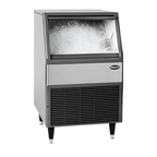 Thumbnail image #1 for Follett Products, LLC (Middleby) UFE414A80 Integrated Flake Ice Machine, 425 lb/24 hr, 75 lb Bin, Air-Cooled, Stainless Steel