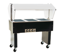 Eagle Group Service Mate Deluxe Portable Buffet Hot Food Table, 3-Well, 48-Inch, 208V, 3-Phase, Open Base
