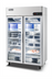 Thumbnail image #1 for Migali Competitor Series 2-Section Glass Door Reach-In Display Freezer, 43.2 Cu. Ft., Top-Mount Self-Contained, Stainless Steel
