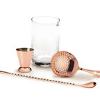Thumbnail image #1 for Mercer Culinary Barfly M37132CP 4-Piece Copper-Plated Cocktail Mixing Set with 17 oz Mixing Glass
