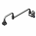 Thumbnail image #1 for T&S Brass Wall-Mount Single-Control Pot Filler Faucet with 18-Inch Double Joint Swing Nozzle and Lever Handle