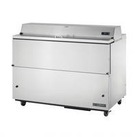 True TMC-58-S-HC Mobile School Milk Cooler, Forced-Air, 16-Crate Capacity, Stainless Steel