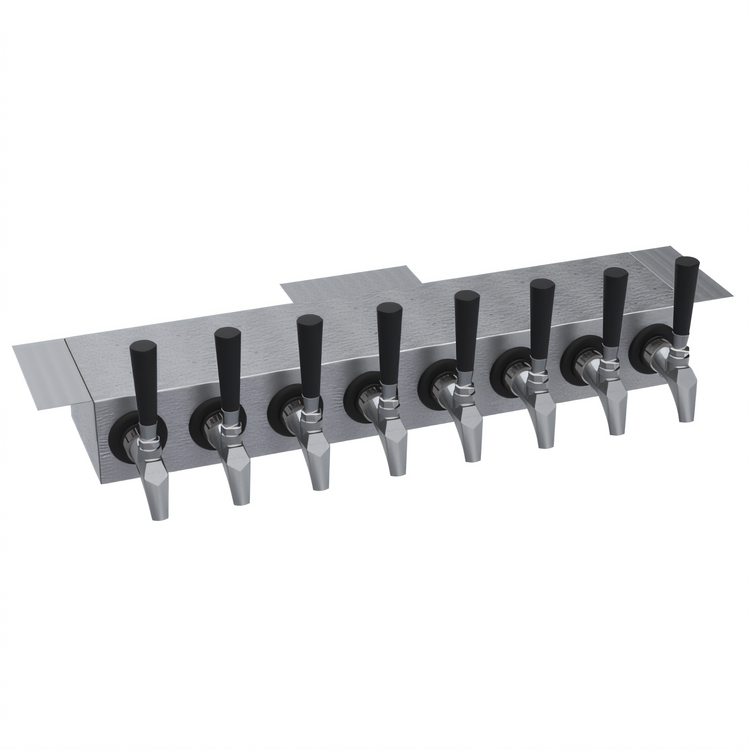 Product image #1 for Krowne 24-Inch Eight-Faucet Glycol-Cooled Undercounter Beer Tower