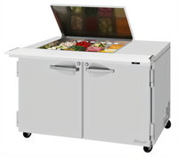 Turbo Air PRO Series 48-1/4-Inch Mega-Top Sandwich/Salad Prep Table, Flat Lid, 12-Pan, 15 Cu. Ft.