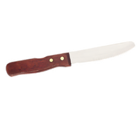 Crestware Jumbo Round-Tipped Wood Handle Steak Knife, 5-Inch Blade, 8-Inch Overall Length