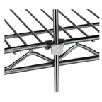 Thumbnail image #1 for Metro Super Erecta R52S Rod & Tabs Shelf Accessory, 52", Stainless Steel, 4 Tabs per Rod